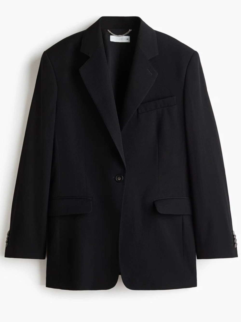 Stella McCartney X H&M Black Single Breasted Wool Blazer - Small - NEW